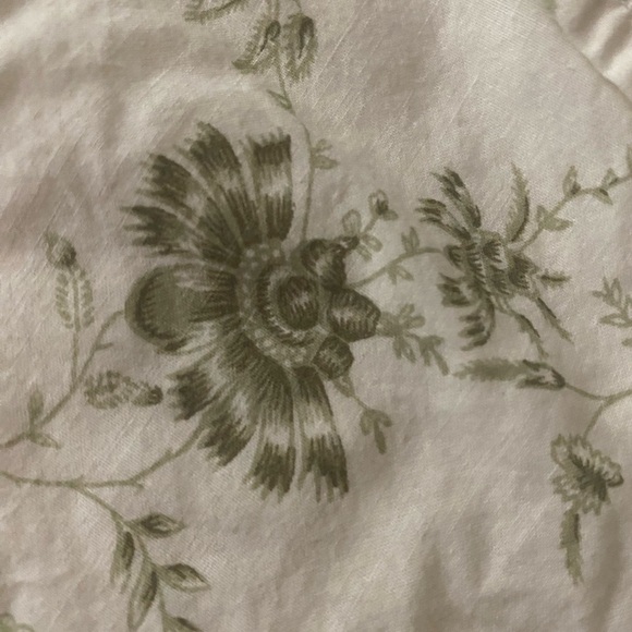 Pottery Barn Elegant Green and White Quilted Shams(pair) - Picture 5 of 7